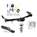 Trailer Tow Hitch For 03-09 Lexus GX470 07-09 Toyota 4Runner Complete Package w/ Wiring and 1-7/8" Ball