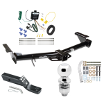 Trailer Tow Hitch For 03-09 Lexus GX470 07-09 Toyota 4Runner Complete Package w/ Wiring and 2" Ball