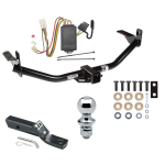 Trailer Tow Hitch For 04-05 Mitsubishi Endeavor Complete Package w/ Wiring and 1-7/8" Ball