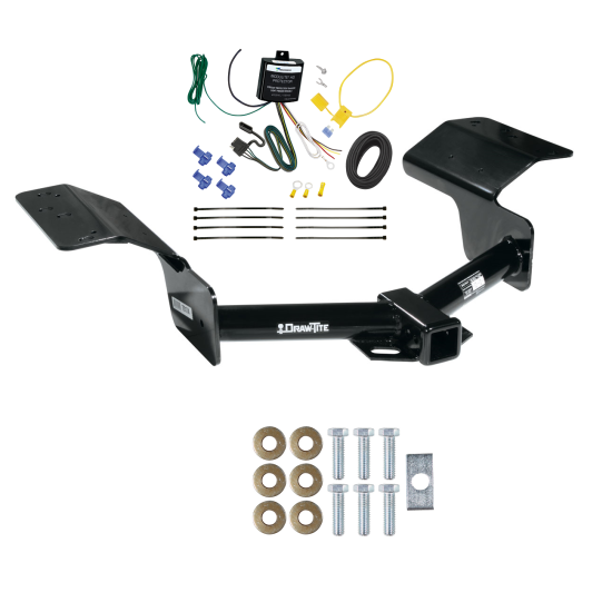 Trailer Tow Hitch For 04-09 Cadillac SRX w/o Sport Package Fascia w/ Wiring Harness Kit