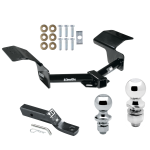 Trailer Tow Hitch For 04-09 Cadillac SRX w/o Sport Package Fascia Receiver w/ 1-7/8" and 2" Ball