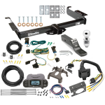 Class 3 Hitch For 03-24 Chevy Express GMC Savana Van w/ Tekonsha Prodigy P3 Trailer Brake Control 7-Way RV Wiring Complete System Receiver 2"  Ball