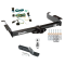 Trailer Tow Hitch For 03-24 Chevy Express GMC Savana 1500 2500 3500 Complete Package w/ Wiring and 2" Ball