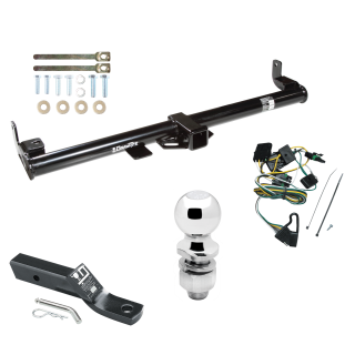 Trailer Tow Hitch For 97 Jeep Wrangler TJ Complete Package w/ Wiring and 2" Ball