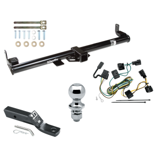 Trailer Tow Hitch For 98-06 Jeep Wrangler TJ Complete Package w/ Wiring and 1-7/8" Ball