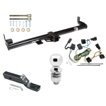 Trailer Tow Hitch For 98-06 Jeep Wrangler TJ Complete Package w/ Wiring and 2" Ball