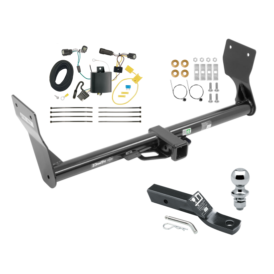 Trailer Tow Hitch For 15-18 Ford Edge SE and SEL Models Only Package w/ Wiring and 1-7/8" Ball