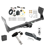 Trailer Tow Hitch For 15-18 Ford Edge Titanium Model Only Deluxe Package Wiring 2" Ball and Lock