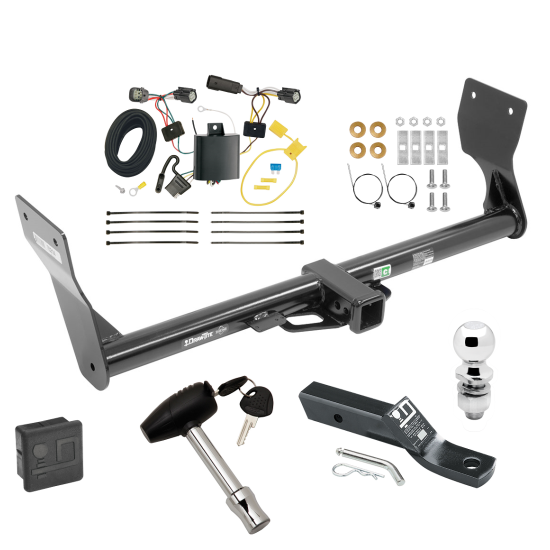 Trailer Tow Hitch For 15-18 Ford Edge Titanium Model Only Deluxe Package Wiring 2" Ball and Lock