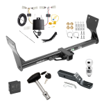 Trailer Tow Hitch For 19-24 Ford Edge Except Titanium Models Deluxe Package Wiring 2" Ball and Lock