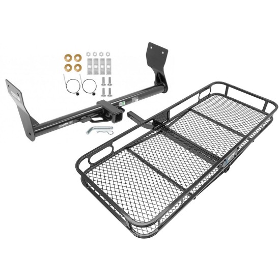 Trailer Tow Hitch For 15-24 Ford Edge SE SEL Titanium Basket Cargo Carrier Platform w/ Hitch Pin