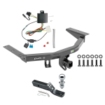 Trailer Tow Hitch For 14-20 Acura MDX Complete Package w/ Wiring and 1-7/8" Ball