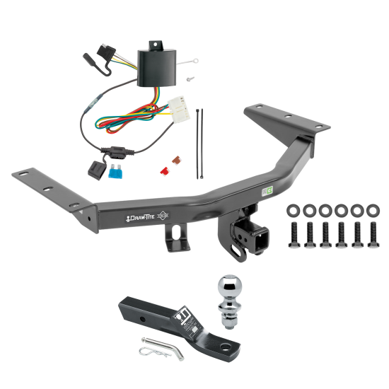 Trailer Tow Hitch For 14-20 Acura MDX Complete Package w/ Wiring and 1-7/8" Ball