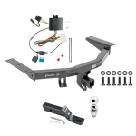 Trailer Tow Hitch For 14-20 Acura MDX Complete Package w/ Wiring and 2" Ball