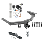 Trailer Tow Hitch For 16-22 Honda Pilot Complete Package w/ Wiring and 1-7/8" Ball