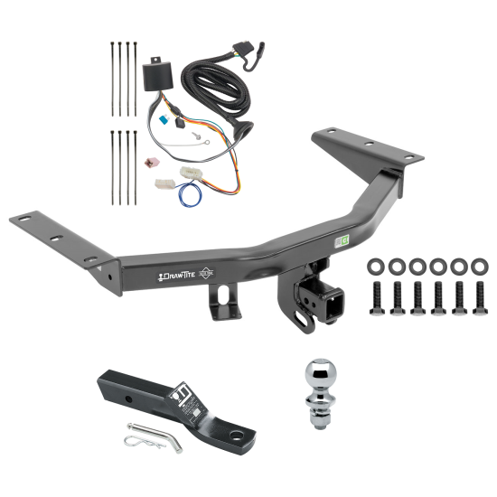 Trailer Tow Hitch For 16-22 Honda Pilot Complete Package w/ Wiring and 1-7/8" Ball