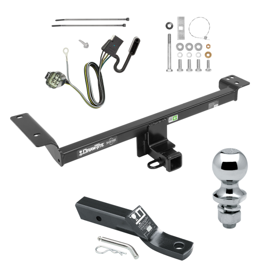 Trailer Tow Hitch For 12-14 Land Rover Range Rover Evoque Excluding Autobiography Complete Package w/ Wiring and 1-7/8" Ball