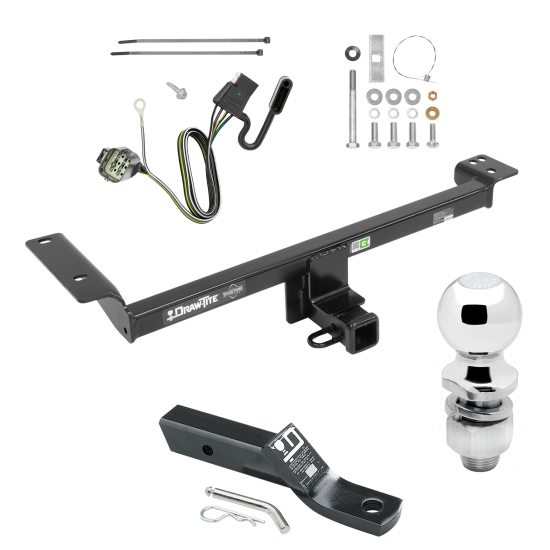 Trailer Tow Hitch For 12-14 Land Rover Range Rover Evoque Excluding Autobiography Complete Package w/ Wiring and 2" Ball