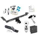 Trailer Tow Hitch For 15-19 Land Rover Range Rover Evoque Excluding Autobiography Deluxe Package Wiring 2" Ball and Lock