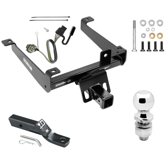 Trailer Tow Hitch For 14-21 Land Rover Range Rover Sport Except Diesel Complete Package w/ Wiring and 2" Ball