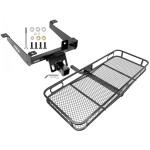 Trailer Tow Hitch For 14-21 Land Rover Range Rover Sport Except Diesel Basket Cargo Carrier Platform w/ Hitch Pin