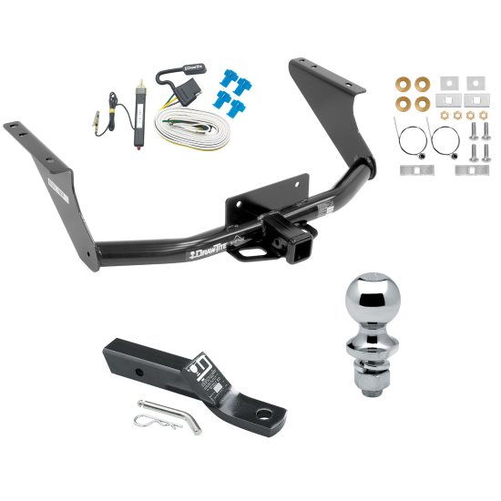 Trailer Tow Hitch For 11-18 RAM 1500 19-23 Classic Complete Package w/ Wiring and 1-7/8" Ball