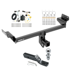 Trailer Tow Hitch For 15-18 Ford Edge Except Sport & Titanium Models Complete Package w/ Wiring and 1-7/8" Ball