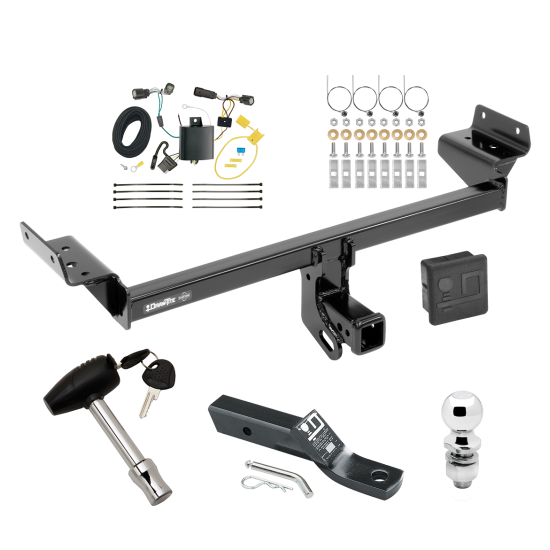 Trailer Tow Hitch For 15-18 Ford Edge Except Sport & Titanium Models Deluxe Package Wiring 2" Ball and Lock