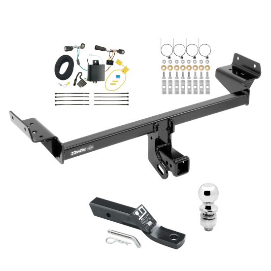 Trailer Tow Hitch For 15-18 Ford Edge Except Sport & Titanium Models Complete Package w/ Wiring and 2" Ball