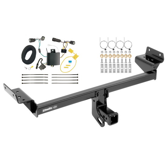 Trailer Hitch w/ Wiring For 15-18 Ford Edge Except Sport & Titanium Models Class 3 2" Tow Receiver Tekonsha