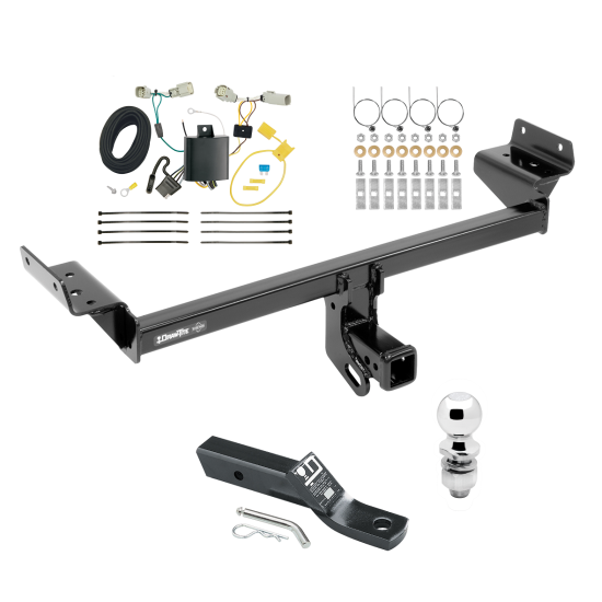 Trailer Tow Hitch For 16-18 Lincoln MKX Complete Package w/ Wiring and 2" Ball