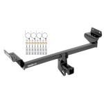 Trailer Tow Hitch For 15-24 Ford Edge 16-18 Lincoln MKX 19-23 Nautilus Platform Style 2 Bike Rack w/ Anti Rattle Hitch Lock