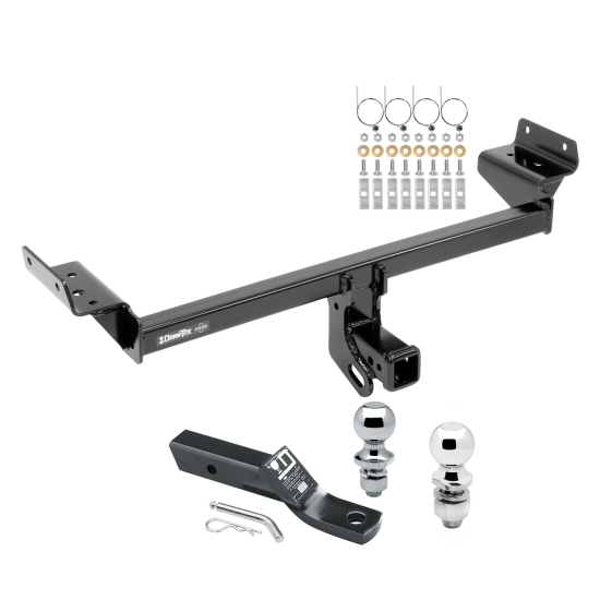 Trailer Tow Hitch For 15-24 Ford Edge 16-18 Lincoln MKX 19-23 Nautilus Receiver w/ 1-7/8" and 2" Ball