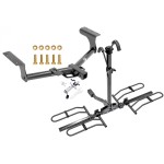 Trailer Tow Hitch For 06-18 Toyota RAV4 Platform Style 2 Bike Rack w/ Anti Rattle Hitch Lock 