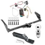 Trailer Tow Hitch For  04-10 Toyota Sienna Complete Package w/ Wiring and 2" Ball