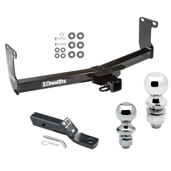 Trailer Tow Hitch For 05-11 Dodge Dakota RAM Mitsubishi Raider Receiver w/ 1-7/8" and 2" Ball