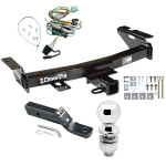 Trailer Tow Hitch For 97-05 Chevy Venture Oldsmobile Silhouette Pontiac Trans Sport Montana Complete Package w/ Wiring and 2" Ball