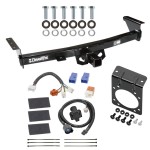 Trailer Tow Hitch w/ 7-Way RV Wiring For 05-24 Nissan Frontier 09-12 Suzuki Equator Harness Kit Mounting Bracket 2" Tow Receiver Class 3