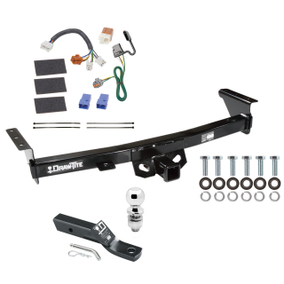 Trailer Tow Hitch For 05-23 Nissan Frontier 09-12 Suzuki Equator Complete Package w/ Wiring and 2" Ball