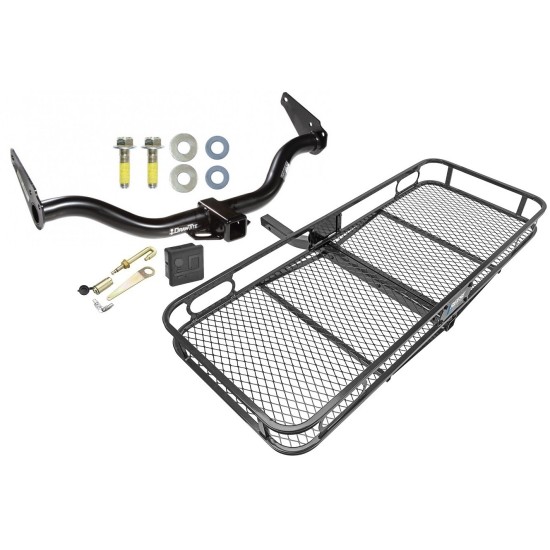 Trailer Tow Hitch For 05-15 Nissan Xterra Basket Cargo Carrier Platform Hitch Lock and Cover