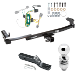 Trailer Tow Hitch For 08-09 Ford Taurus X Complete Package w/ Wiring and 2" Ball