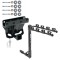 Trailer Tow Hitch w/ 4 Bike Rack For 05-10 Jeep Grand Cherokee WK Commander tilt away adult or child arms fold down carrier