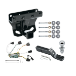 Trailer Tow Hitch For 07-10 Jeep Grand Cherokee Complete Package w/ Wiring and 1-7/8" Ball