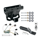 Trailer Tow Hitch For 07-10 Jeep Grand Cherokee Complete Package w/ Wiring and 2" Ball