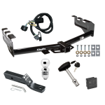 Trailer Tow Hitch For 07-13 Chevy Silverado GMC Sierra 1500 Deluxe Package Wiring 2" Ball and Lock