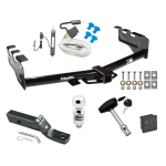 Trailer Tow Hitch For 99-07 Chevy Silverado GMC Sierra 1500 99-04 2500 LD Deluxe Package Wiring 2" Ball and Lock