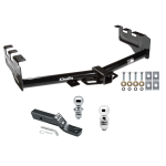 Trailer Tow Hitch For 99-13 Chevy Silverado GMC Sierra 1500 99-04 2500 LD Receiver w/ 1-7/8" and 2" Ball