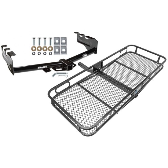 Trailer Tow Hitch For 99-13 Chevy Silverado GMC Sierra 1500 2500 LD Basket Cargo Carrier Platform w/ Hitch Pin