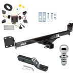 Trailer Tow Hitch For 04-10 Volkswagen Touareg Complete Package w/ Wiring and 1-7/8" Ball