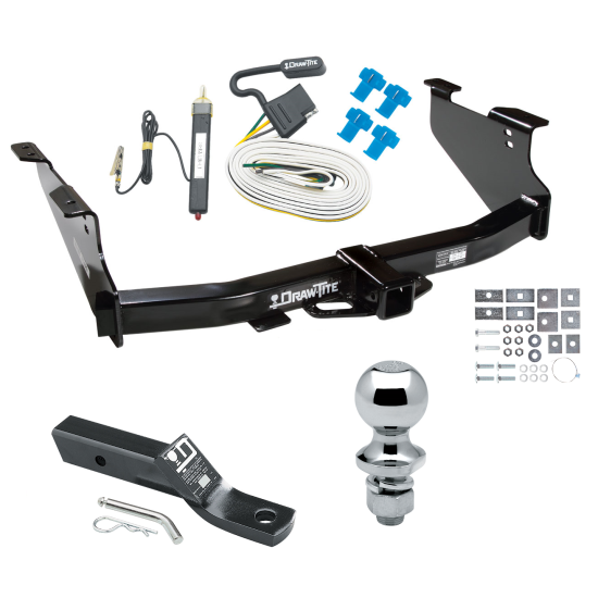 Trailer Tow Hitch For 03-09 Dodge Ram 1500 2500 3500 Complete Package w/ Wiring and 1-7/8" Ball